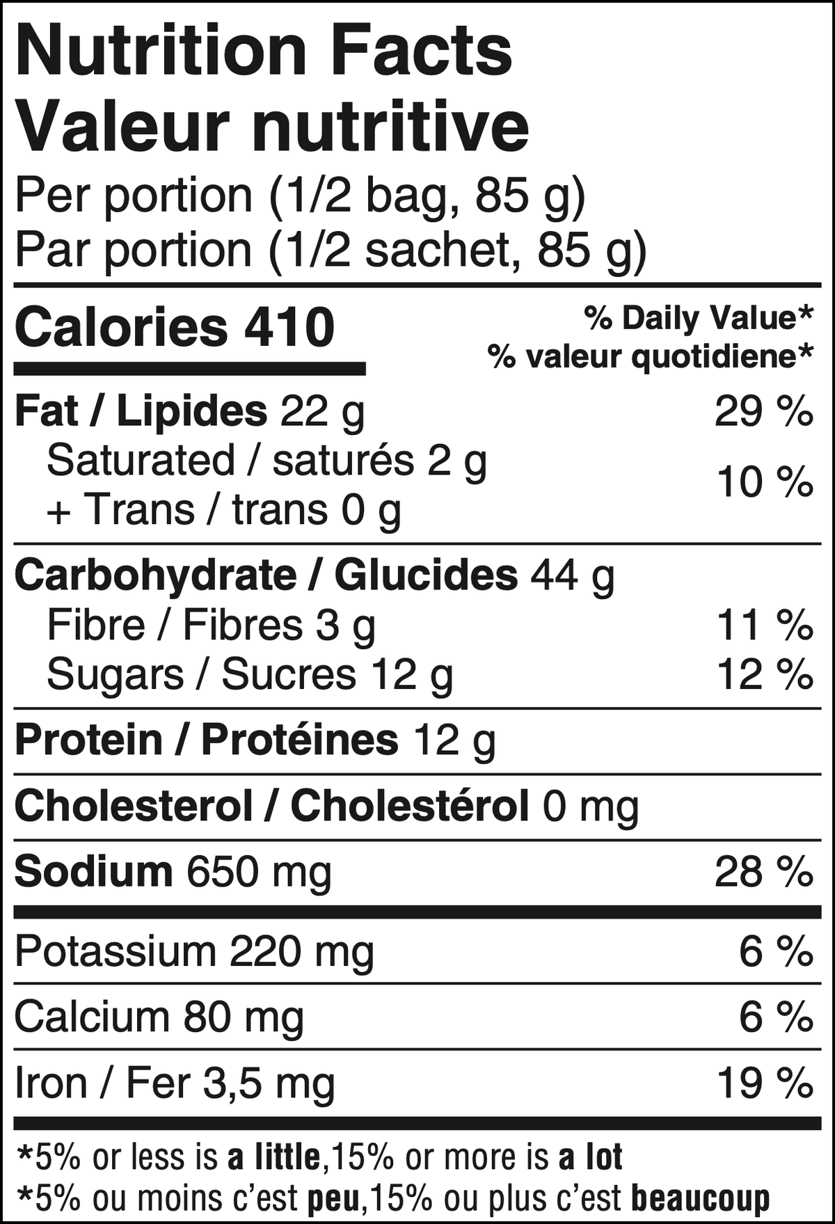 Valeur nutritive